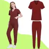 Ropa de Lavado para Manos de Enfermera de Hospital Transfronteriza Aliexpress Ropa de Jogging para Mujer Uniformes de Trabajo de Laboratorio Ropa de Lavado de Manga Corta