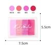 Almohadilla de Tinta Gradiente de 4 Colores para Niños, Cintura Cóncava, DIY, Creativa, Linda, Sello de Color Complementario, Mini Almohadilla de Tinta Cuadrada