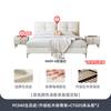 Tongyuite Lujo Accesible Estilo Sencillo Piel de Vaca de Primera Capa Estilo Crema Ins Cama de Boda Dormitorio Principal Doble Cama King Cama de Cuero