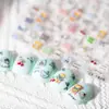 Novos Adesivos para Unhas com Padrão Graffiti Estilo Japonês Fofo Embossados Adesivos de Desenho Animado para Câmera de Celular Adesivos DIY Feitos à Mão