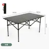 Silla plegable para acampar al aire libre, mesa plegable para vendedor ambulante, mesa para rollos de huevo, equipo para exteriores, juego portátil de mesa y silla para acampar