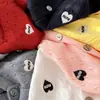 Roupa Infantil Meninas Grandes e Pequenas Bebê Estilo Coreano Suéter com Fio Estilo Ocidental Casual Amor Cardigan de Tricô Jaqueta