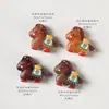 Accesorios de Caballo Pintados por Ambos Lados de Sándalo Morado, Accesorios DIY de Madera de Águila, Adornos de Madera de Palisandro Original Estilo Sándalo Barbie