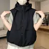 Chaleco con Capucha para Mujer Ropa de Trabajo Moda Otoño Temprano 2026 Estilo Viento Casual con Cremallera Ropa Exterior Versátil Chaqueta de Moda