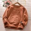 Sudadera Nueva de Oso de Dibujos Animados para Niños Primavera y Otoño Estampada Elegante Versátil Moda Manga Larga Bonita Prenda Superior para Niños y Bebés
