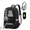 Stray kids combinación alrededor de la misma mochila mochila mochila bolsa Estudiantes coreanos hombres y mujeres Gran Capacidad Nuevo