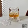 Vaso giratorio creativo y elegante para whisky, copa de vino luminosa, copa de cristal de cristal, copa giratoria para brandy y cerveza