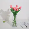 Fabricante Punto Simulación Tulipán Flor Artificial Sala de Estar Dormitorio Decoración Adorno Floral Al por Mayor Tulipán de Simulación