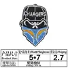 Yaxiu Nuevo Parche Bordado NFL Parche de Tela Deportiva Máscara de Fútbol Americano Parche Bordado para Ropa Bolsa Parche Parche