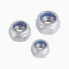 Fabricante Original Din985 Acero Inoxidable 316 Tuerca de Nylon Antiaflojante M3-M24 Tuerca de Bloqueo Tuerca Antideslizante