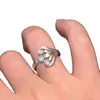 Diseño de Nicho Coreano Anillo Abierto de Concha con Brillo Fino Fresco Nuevo Anillo Ajustable para Dedo Índice de Mujer Venta al por Mayor