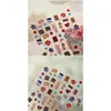 Pegatinas Retro para Uñas Estilo Tejido de Mezclilla con Adhesivo Posterior, Pegatinas Decorativas para Uñas de Corazones de Mezclilla Dulces y Geniales, Estrellas, Botones