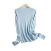 Oferta Especial, Sin Devoluciones ni Cambios. Suéter de una pieza de lana Island Sei sin costuras para mujer, cuello alto medio, corte ajustado, prenda básica favorecedora