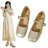 Zapatos de mujer de elegancia nocturna estilo francés 2026 nuevos de otoño vintage Mary Jane con tacón medio zapatos versátiles de punta cuadrada de cuero