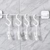 Cabeça macia em forma de S sem soco Banheiro S-hook Pendurado Roupas Toalha Chave Bolsa Cozinha Gancho à prova de quedas