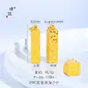 Collar de Barra de Oro Pequeña Brillante Color Oro de 24 Quilates con Efecto Hielo, de Aspecto de Lujo, Similar al de la Tienda de Oro Puzuo, Atrae Riqueza de Todas las Direcciones, Cadena para Clavícula