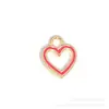 Série Rosa Vermelho Misto Acessórios de Joias com Esmalte em Liga para Pulseira DIY Colar Corrente de Celular Pingente de Chaveiro