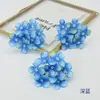 Flores Artificiais com 9 Galhos, Cabeças de Hortênsia Estilo Pintura a Óleo, Flores Pequenas em Cores de Outono para Decoração de Parede de Flores de Casamento, Flores para Penteado e Arranjos Florais