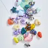 Jingdezhen cerámica joyería cuentas de vieira cuentas sueltas bolsa de material para collar estudiante femenina concha diy tejido a mano nuevo