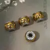 Cuentas de Transferencia Barril con Lema de Seis Caracteres para Atraer Riqueza y Fortuna Pulsera Accesorios de Joyería DIY Cuentas Wenwan Venta al por Mayor