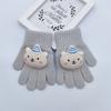 Guantes para niños para niñas cachorro de dibujos animados cálidos tejidos para exteriores para niños de dedo estudiante lana guantes invierno marea