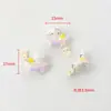 Contas dopamina gota de óleo pintado à mão furo grande contas pulseira DIY colar acessórios pinguim pacha kt cat melody