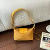 2026 Nova Moda Francesa Retrô Versátil Nicho Bolsa de Palha Grande Capacidade Toque de Luxo Bolsa de Ombro Único Transversal