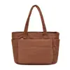 Bolsa Tote para Mujer de Gran Capacidad para Viajes al Trabajo Impermeable Resistente al Desgaste Bolsa de Axila Simple Casual Versátil Estudiante Clase Bolso de un Solo Hombro