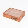 Caja de Almacenamiento para Puros con Tapa Deslizante de Acrílico de Madera Maciza, Color y Logotipo Personalizables, Caja de Almacenamiento para Puros, Caja de Madera al por Mayor