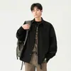 Camisa de manga larga NASA ABOUT, nueva colección primavera/otoño/verano para hombre, estilo retro japonés, corte holgado, casual, con cuello de solapa, se puede usar como capa exterior