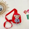2025 Nova Bolsa Transversal de Verão Urso Fofo Bebê Meninos e Meninas Bolsa de Peito Porta-Moedas Infantil Bolsa Infantil