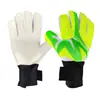 Luvas de Goleiro de Futebol Mais Vendidas no Comércio Exterior Transfronteiriço, Luvas Antiderrapantes de Látex com Proteção para os Dedos, Luvas de Goleiro para Treinamento e Competição