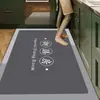 Tapetes de piso de cozinha de diatomita no atacado, antiderrapantes, resistentes a óleo, laváveis, absorventes de água, à prova d'água, tapete de cobertura total, tapetes de pé resistentes à sujeira
