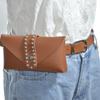 Coreano - estilo novo elegante pessoas cintura bolsa cinto all-match tridimensional rebite embutimento saco cinto das mulheres satchel cinto