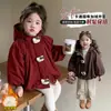 Chaqueta con Capucha de Forro Polar de Dibujos Animados para Niñas Otoño Invierno 2026 Nuevo Conjunto Moderno de Moda Infantil Ropa Cálida de Invierno Chaqueta de Algodón