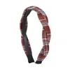 Diadema de Trenza a Cuadros para Niñas, Pinza Versátil para Otoño e Invierno, Accesorio para el Cabello de Diadema de Alta Presión en la Corona