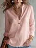 2026 Nuevos Tops de Verano para Mujer de Color Sólido, Cómodos y de Moda, con Botones, Europeos y Americanos, Transfronterizos para Amazon