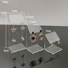 Brincos de Acrílico Transparentes Criativos e Modernos e Suporte de Exibição de Brincos Suporte de Exibição de Joias Adereços de Fotografia