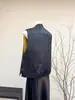 Nuevo Chaleco Reversible Jacquard Bordado Exquisito Estilo Chino Mariposa Otoño 2025 Nuevo Cuello Alto Chaleco de Lujo