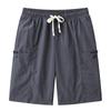 Shorts Cargo de Seda de Hielo Transfronterizos para Hombre Verano Nuevo Japonés Talla Grande Secado Rápido Pantalones Casuales Marca de Moda Sueltos Pantalones Cinco Cuartos