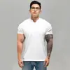 Camiseta Deportiva Nueva de Verano Textura Pesada Almohadilla Hombro Puño Manga Larga Anti-Arrugas Secado Rápido Fitness Running Hombre Descanso