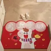 Tapete de Piso para Porta de Entrada, Novo Estilo Chinês Desenho Animado Ano do Cavalo Círculo de Seda Tapete de Piso, Porta de Entrada Pode Ser Cortado, Resistente ao Desgaste, Antiderrapante Tapete Vermelho para Porta