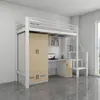 Cama de Hierro para Dormitorio Universitario Dormitorio Escolar Dos Personas Escalera Personal Seis Personas Apartamento Cama debajo de la Mesa