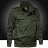 Comercio Exterior Transfronterizo Nueva Chaqueta Casual de Algodón Lavado para Hombre, Estilo Herramienta de Moda Piloto, Talla Grande Holgada para Exterior 9808