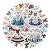Compra directa transfronteriza de 50 pegatinas vintage estilo palacio para decorar cuadernos, fundas de teléfono y equipaje
