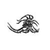 Europeo y Americano Calavera Garra Metal Araña Pinza de Tiburón Grande Accesorios para el Cabello Estilo Oscuro Pinzas para el Cabello Pinza