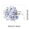 M-231 Comércio Exterior Flor Roxa Romântica Adesivos de Vaso Sanitário Banheiro Vaso Sanitário Decoração de Casa Adesivos de Parede Atacado
