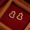 Pendientes Pequeños de Calabaza Roja de Año Nuevo, Pendientes del Año del Zodiaco Caballo, 2026 Otoño e Invierno Caliente Venta de Clips para Orejas de Año Nuevo al por Mayor