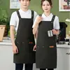 Delantal de Trabajo Fabricado en Fábrica, Impermeable, Correas Anchas para los Hombros, con Impresión y Repujado de Logo, Adecuado para Catering y Repostería, para Hombres y Mujeres