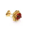 Pendientes Geométricos de Circonita de Acero de Titanio Elegantes Simples Retro Europeos y Americanos Pendientes de Moda Tendencia para Hombres y Mujeres